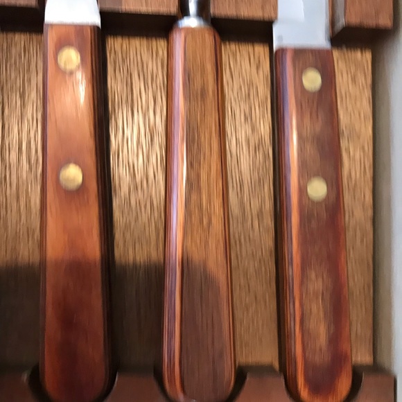 Vintage Robeson Carving Set 🦃 Knife Fork Sharpener in Original Box 🦃 - Picture 3 of 6